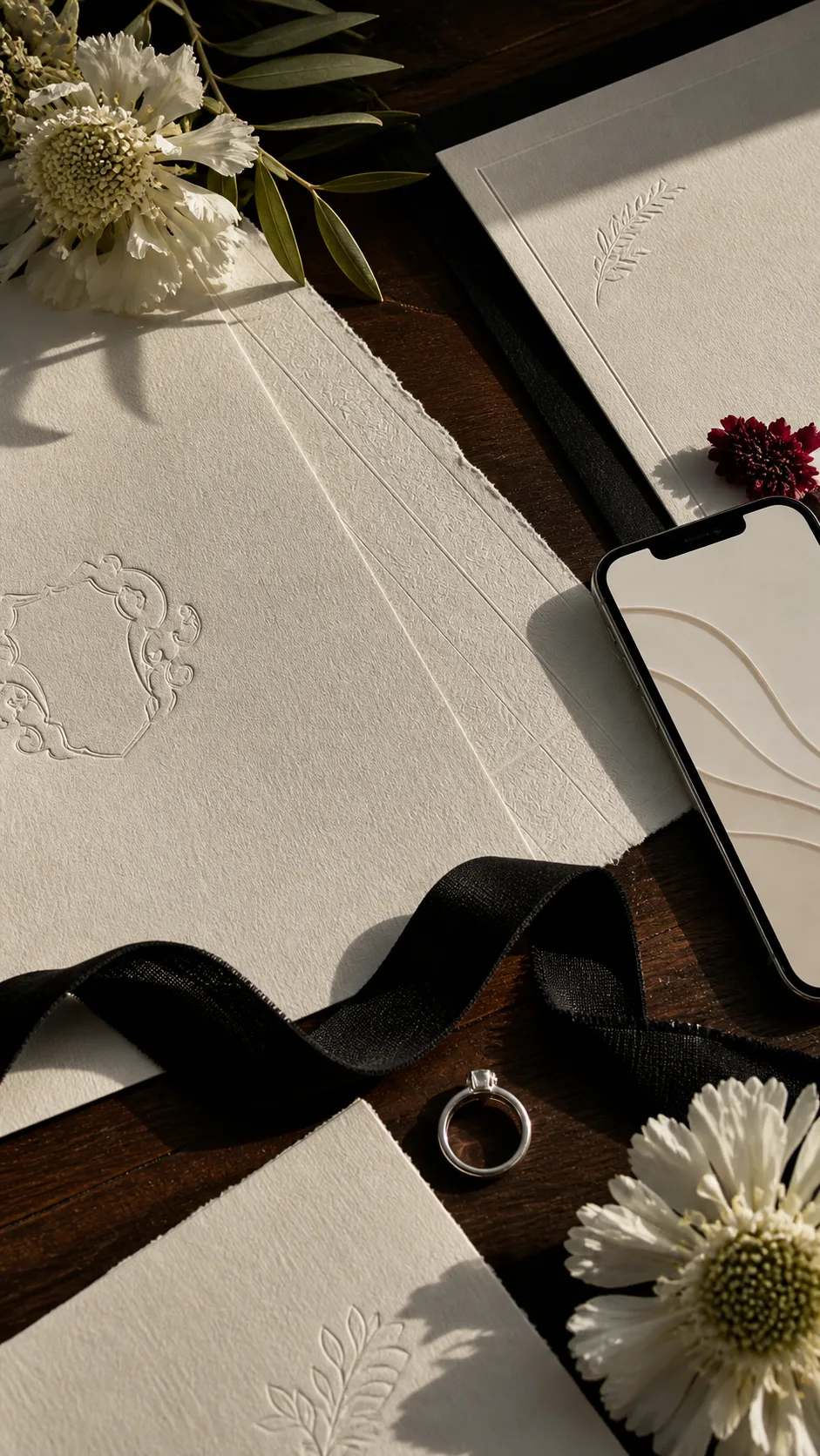 Papelería de boda editorial